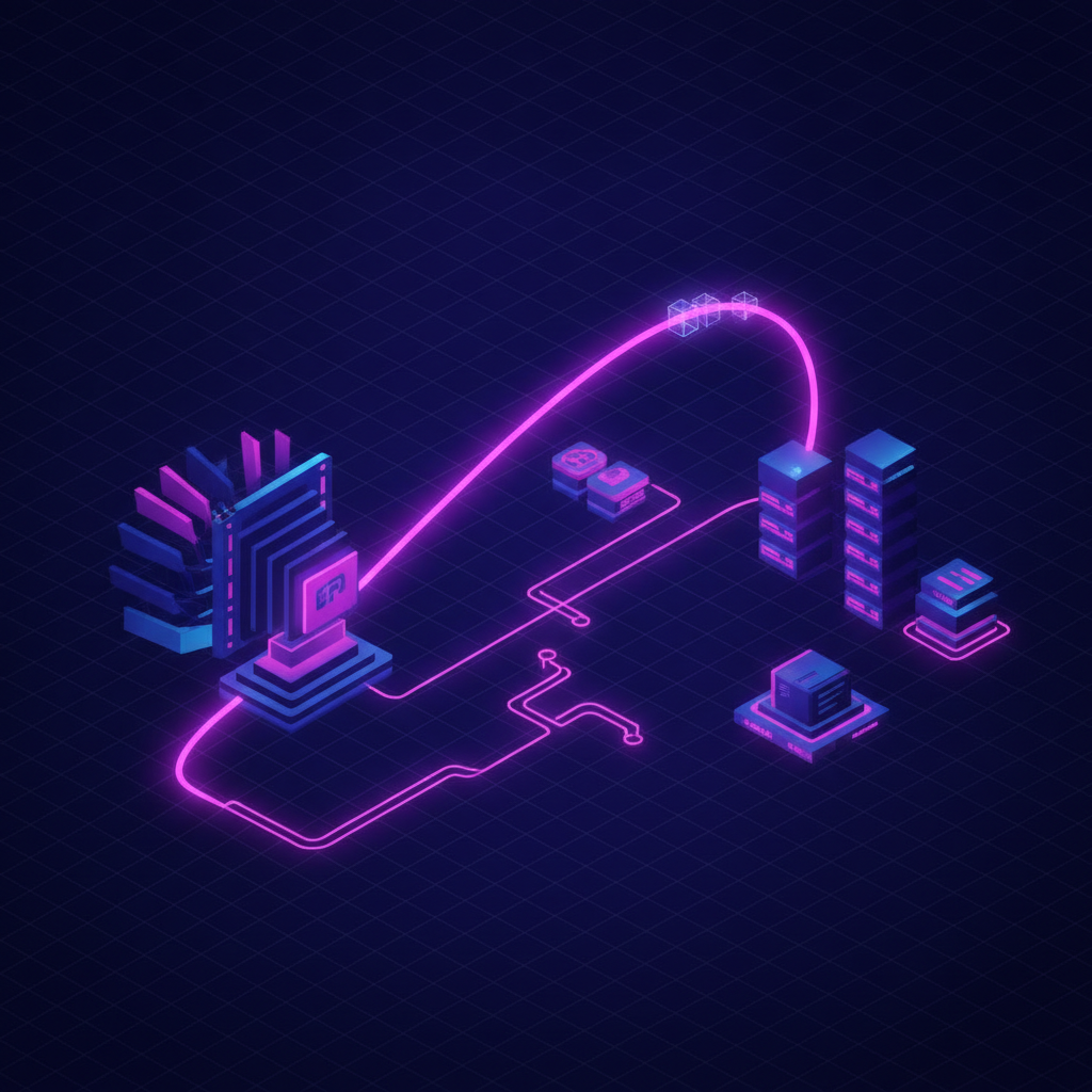 A GPU in one city dialing a single outbound line into a decode running elsewhere